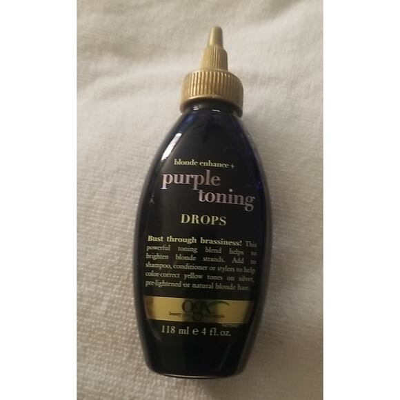 OGX Blonde Enhance Purple Toning Drops 4. fl oz - Picture 5 of 5